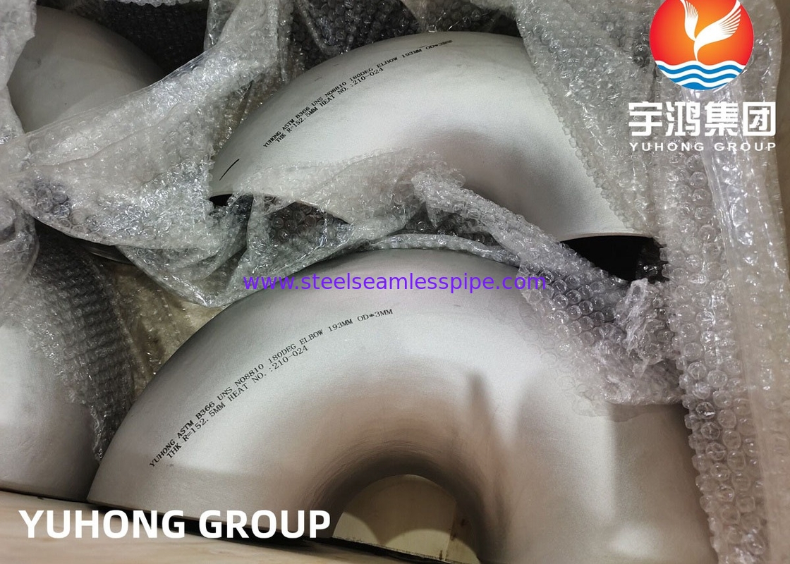 ASTM B366 / ASME SB366 Inconel 600 UNS N06600 Nickel Alloy Elbow cho kỹ thuật hạt nhân