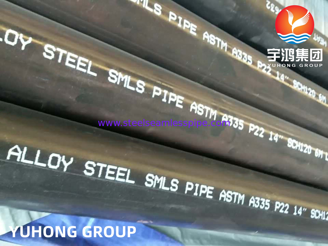 Các đường ống không liền mạch hợp kim thép A335 P9 P91 P11 P22 10' SCH20,6M LENGTH Ứng dụng nhiệt độ cao cho nồi hơi