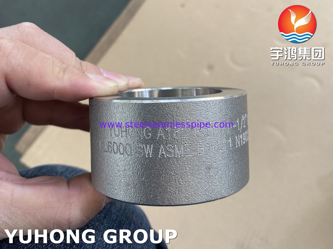 Khớp nối ASTM A182 F316 Lắp giả mạo B16.11 Hệ thống nước làm mát khí dầu