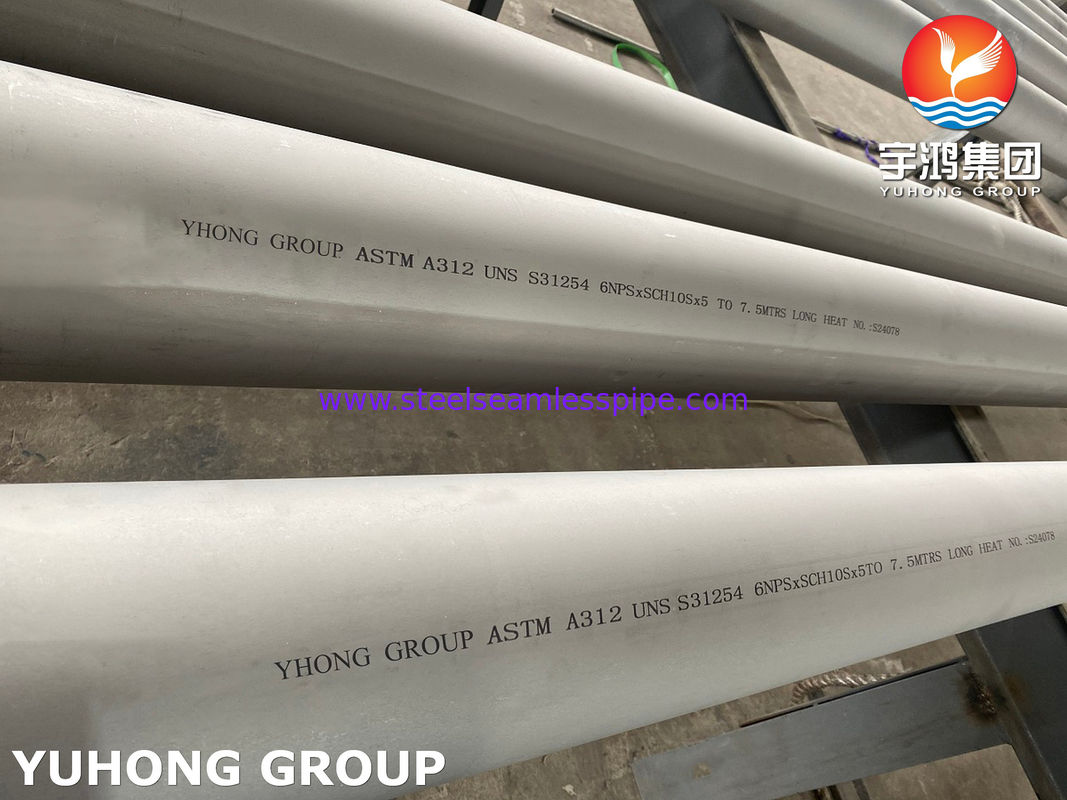 254 SMO Vòng ống không thô ASTM A312 UNS S31254 cho máy trao đổi nhiệt và ngành công nghiệp hóa chất