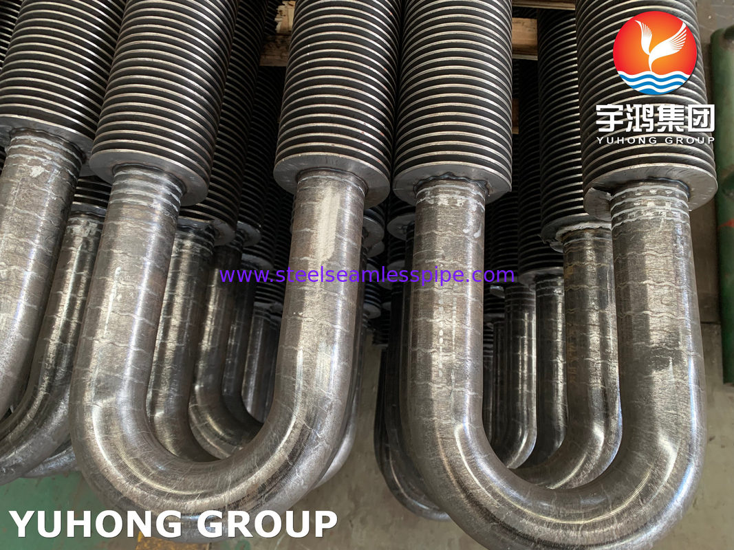 U Bend Fin Tube, ASTM A106 Gr. B High Frequency Welded Fin Tube cho máy trao đổi nhiệt
