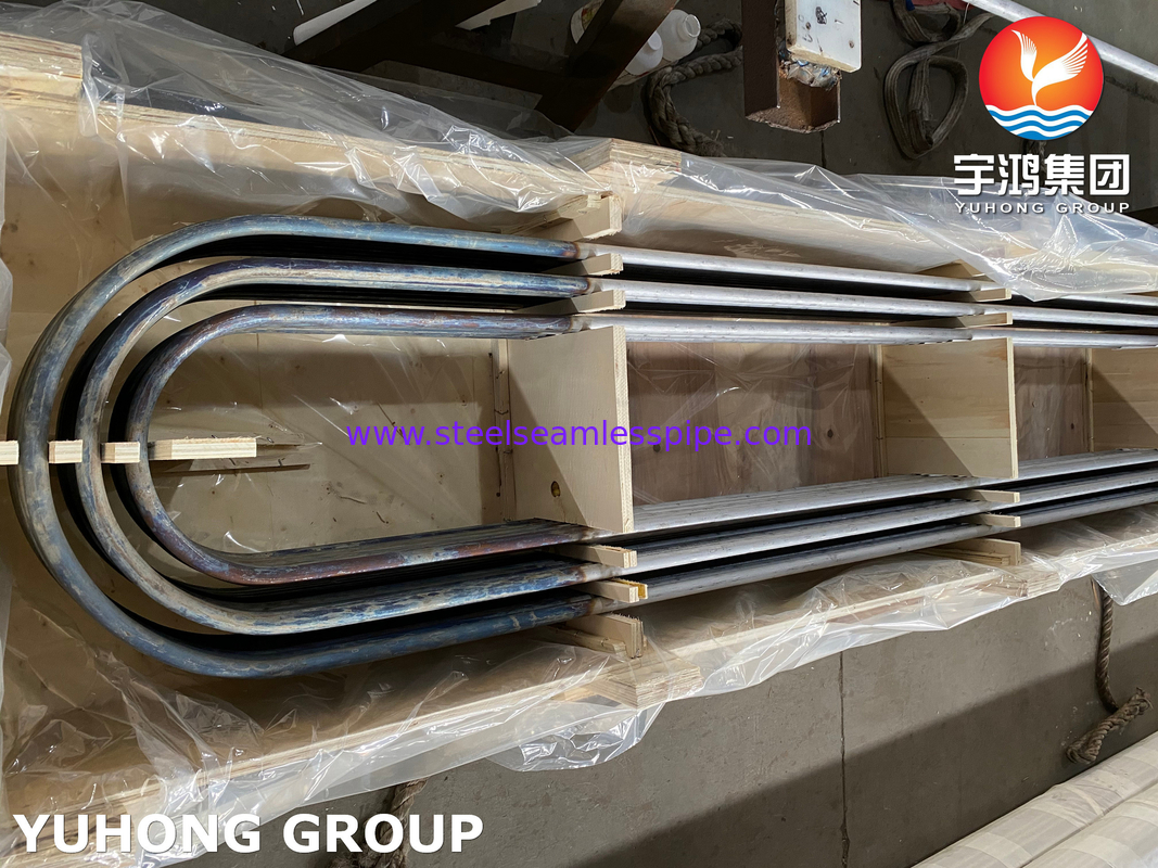 Đường ống u cong bằng thép kép SMLS ASME SA789 UNS S32205 cho bộ trao đổi nhiệt