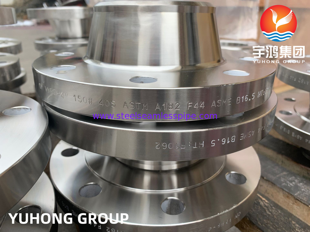 B16.5 Mặt bích rèn ASTM A182 F44 S31254 SMO254 Cổ hàn RF FF