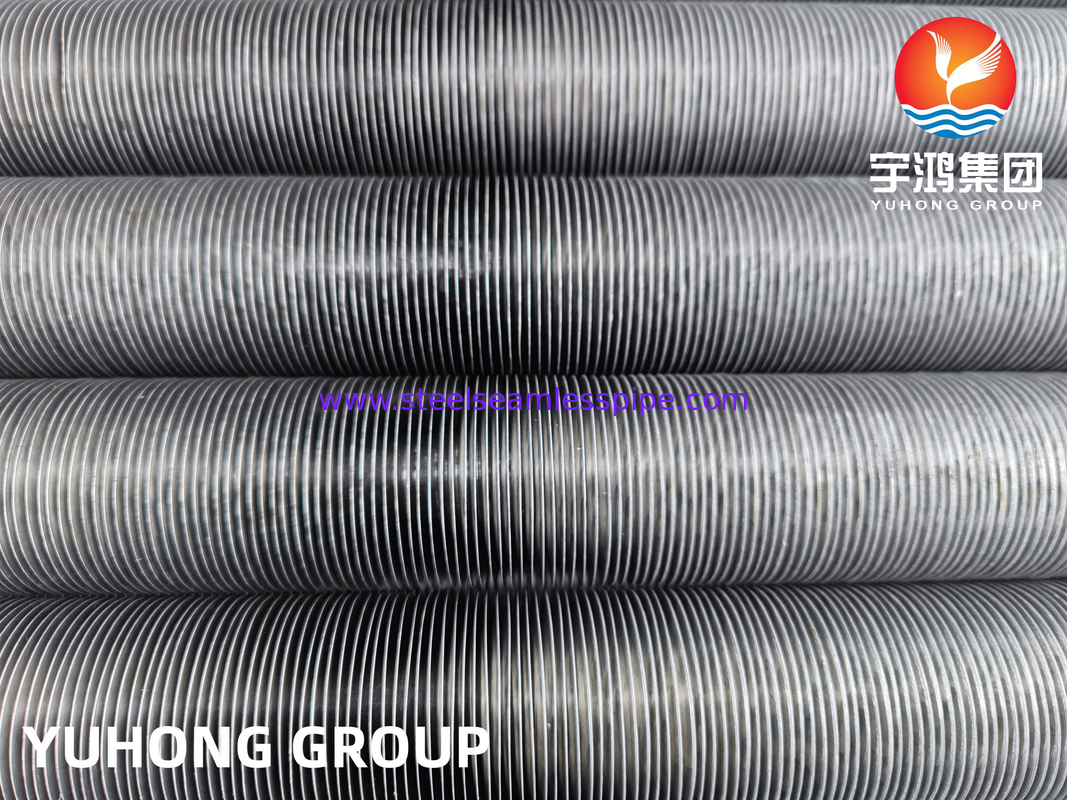 ASTM A179 ống thép cacbon với vây nhôm, ống vây loại G nhúng cho máy trao đổi nhiệt