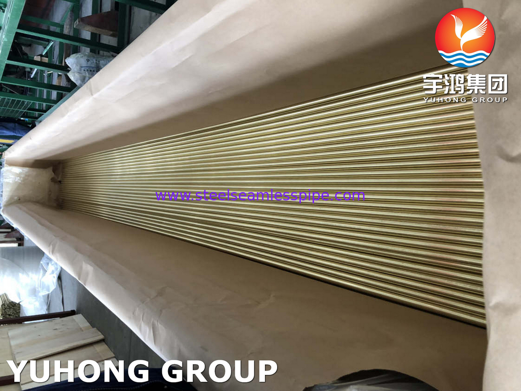 Rương đồng hợp kim ống liền mạch ống đồng đô đốc ASTM B111 C44300 C71500 C68700 Ứng dụng trao đổi nhiệt