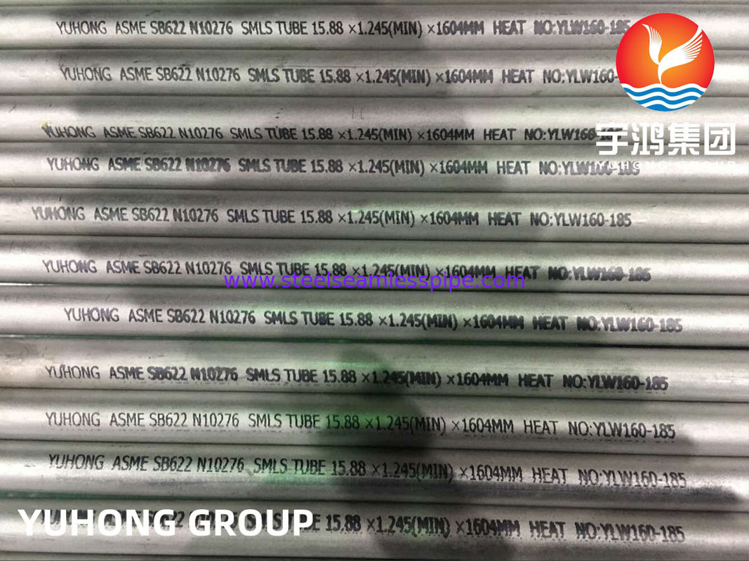 Nickel hợp kim ống C276 C22 ASME SB622 Nickel hợp kim ống liền mạch dầu và ứng dụng hóa dầu