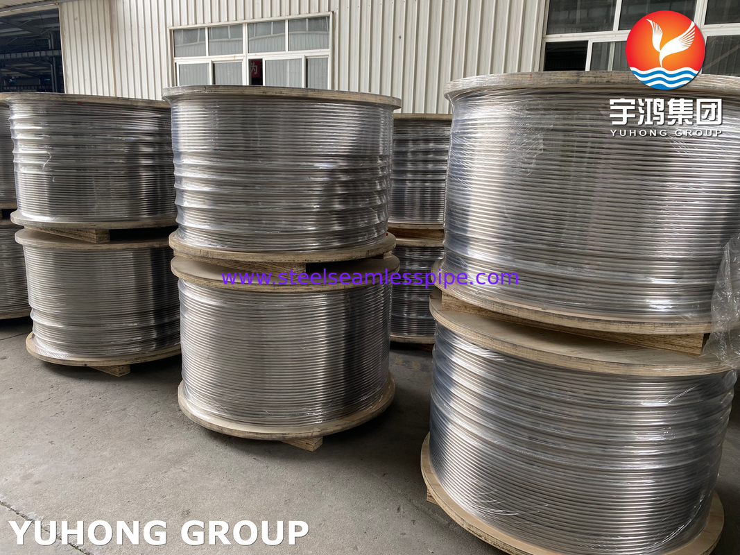 Ống cuộn thép không gỉ ASTM A269 304/ 316L Ống trao đổi nhiệt Ống cuộn cho ống nước làm mát mỏ dầu