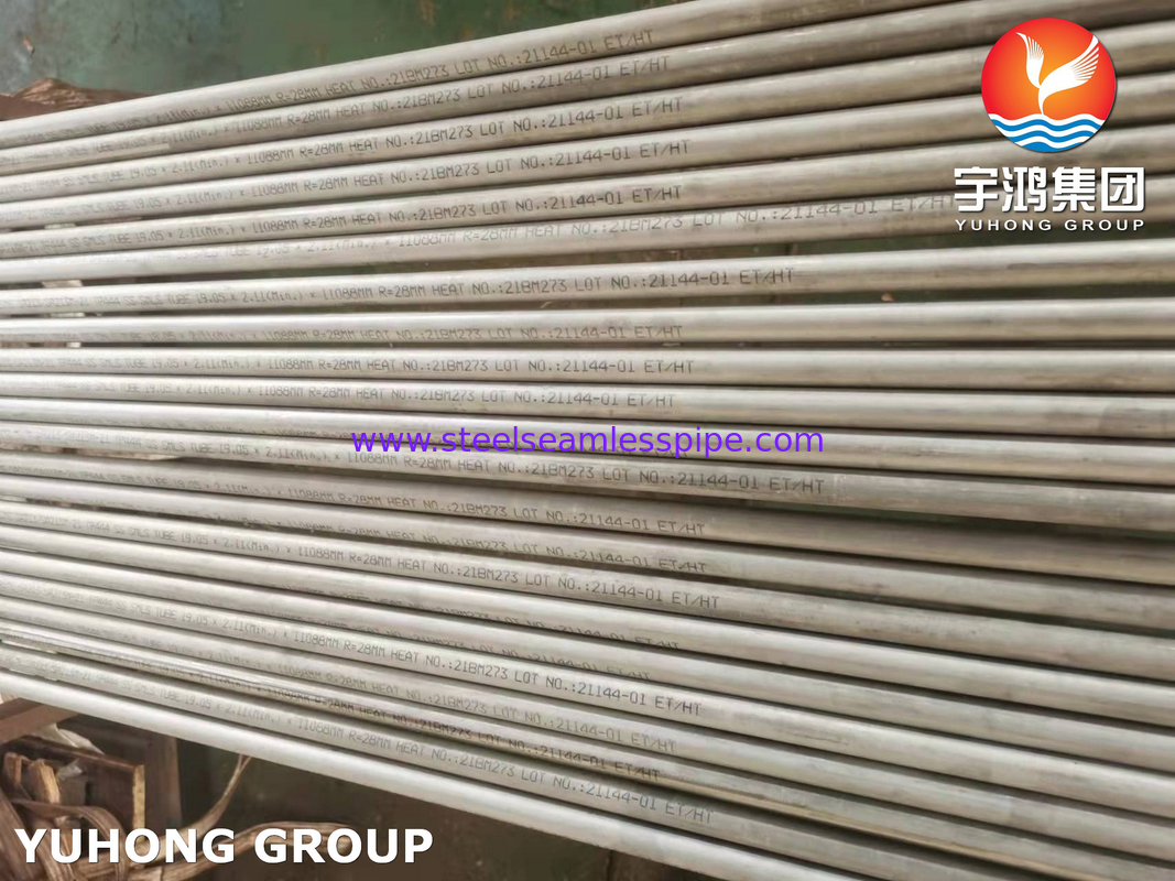 ASTM A213 (ASME SA213) TP444 Bụi không may bằng thép không gỉ được áp dụng cho máy trao đổi nhiệt
