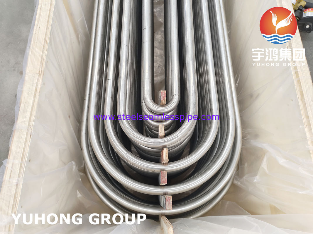 ASTM A213 TP304 Thép không gỉ ống u cong liền mạch với kết thúc sơn rực rỡ và bán kính u cong tùy chỉnh