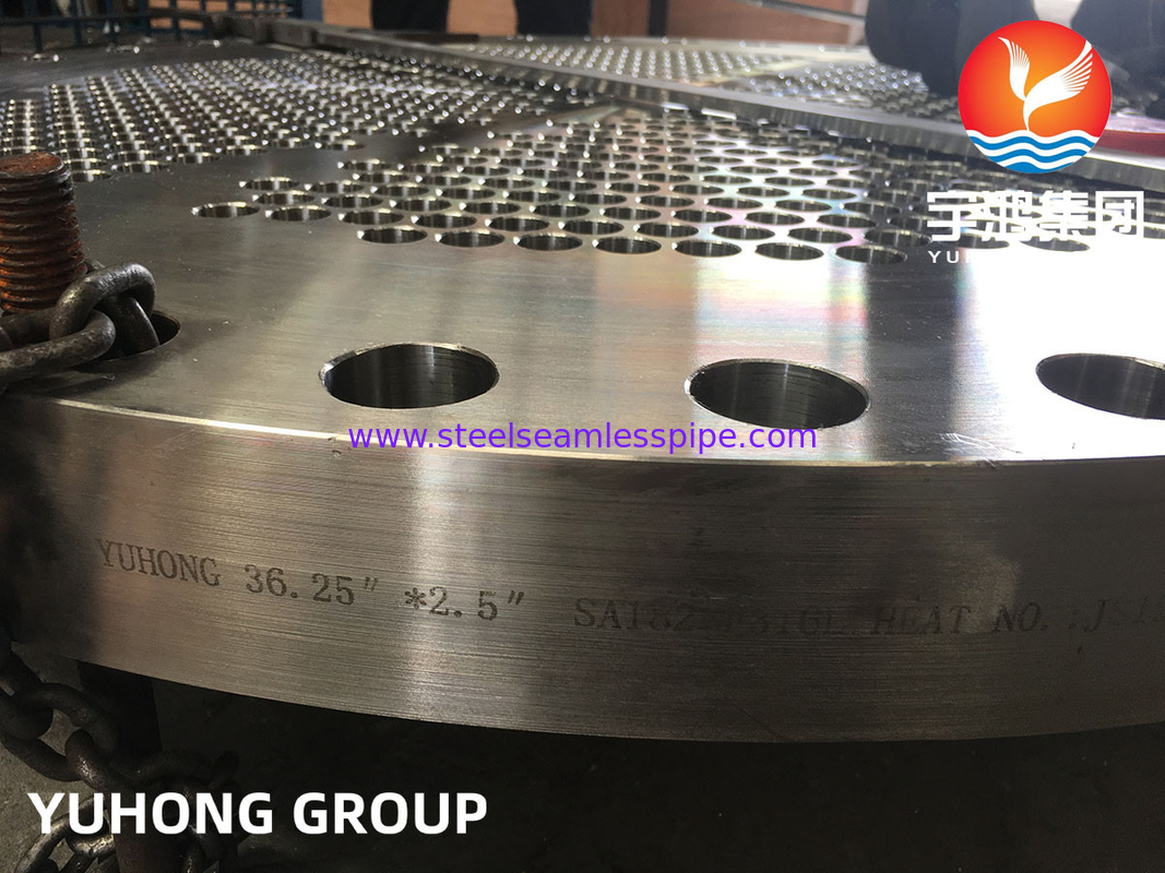 ASME SA182 F316L, 1.4404 Bảng ống rèn thép không gỉ cho máy trao đổi nhiệt