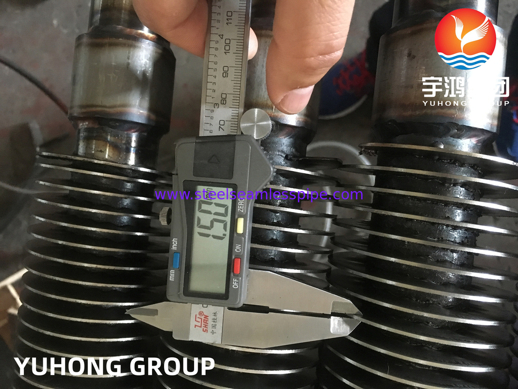 HFW Fined Tube: ASTM A213 Base Tube + AISI 410 ((11Cr) HFW Fines cho H2S Flue Gas Preheater