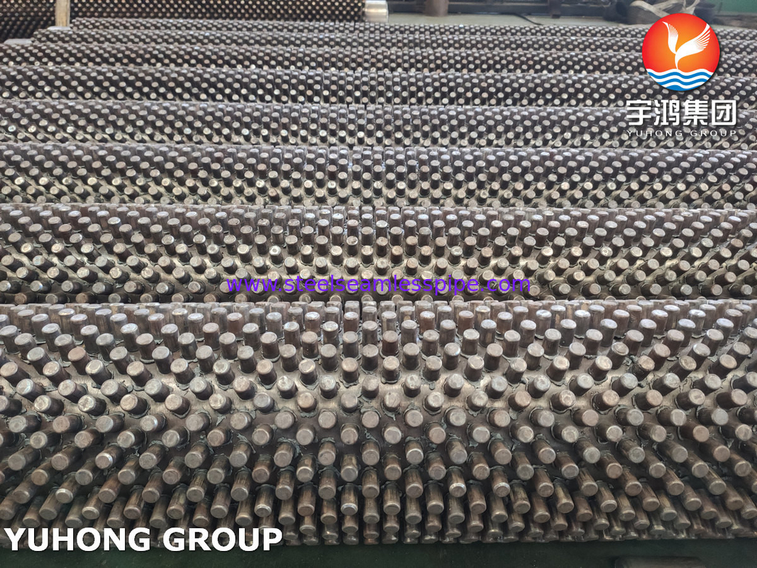 Ống vây T9 có đinh tán để truyền nhiệt trong phần đối lưu của lò sưởi ống