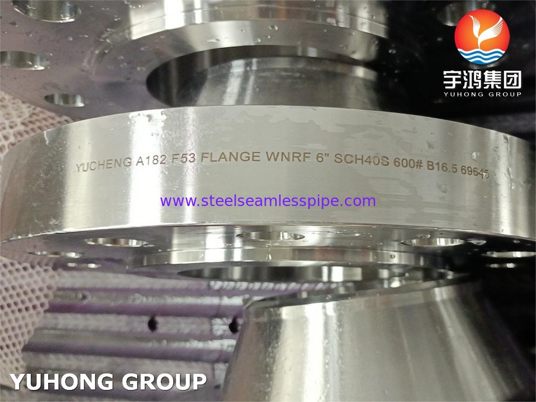 ASTM A182 F53, UNS S32750, 1.4410 Mặt bích cổ hàn bằng thép không gỉ siêu kép RF B16.5
