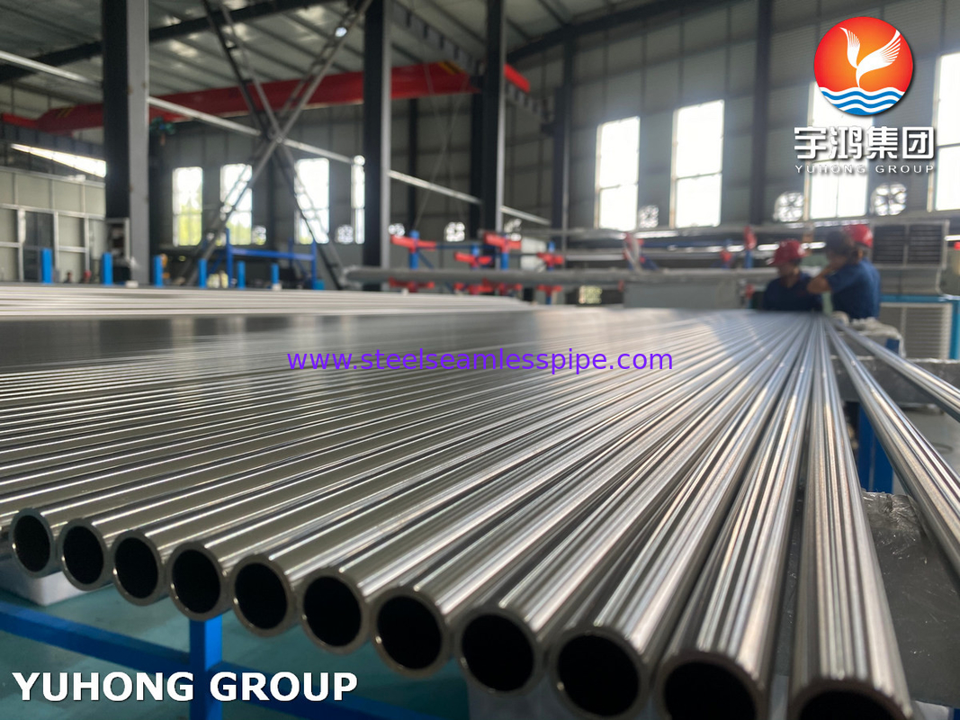 ASTM A249 TP304 1.4301 Bụi hàn bằng thép không gỉ sợi sáng cho máy trao đổi nhiệt