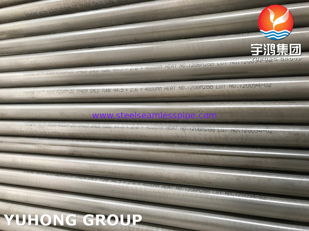 ASTM A268 TP409 Bụi liền mạch chống ăn mòn và oxy hóa ở nhiệt độ cao