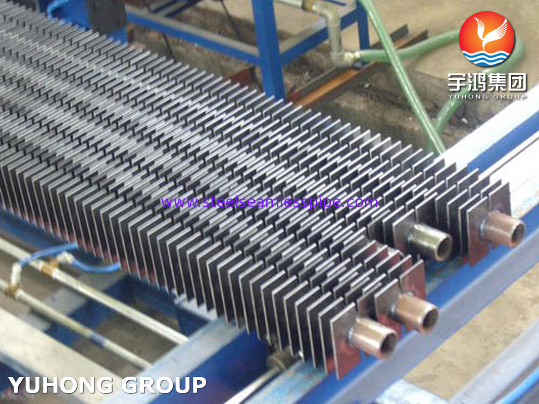 Loại H Fin Tube Stainless Steel Square Fined Tube cho máy tiết kiệm