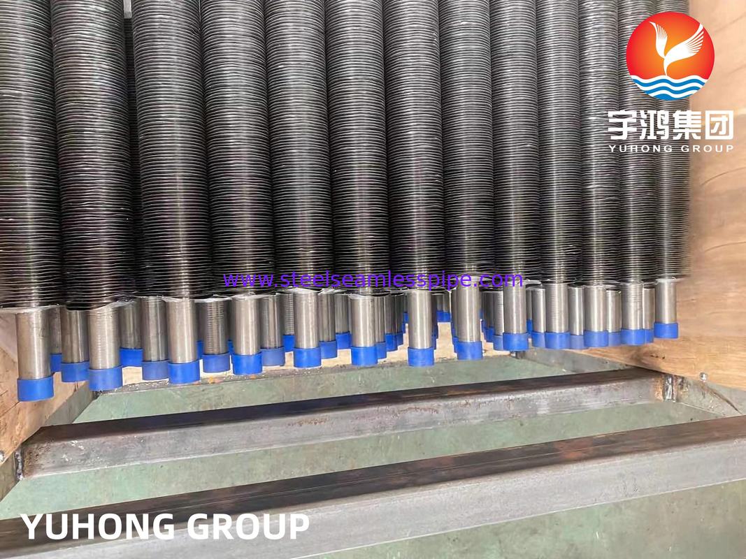 Monel 400 Fenned Pipe G Type Embedded Type Air Cooler chống ăn mòn cao