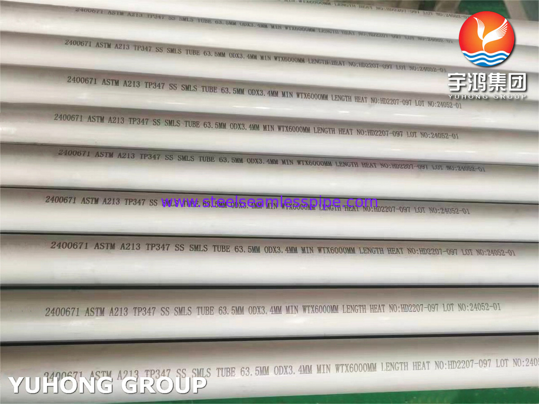 ASTM A213/ASME SA 213 TP347/TP347H ống không may thép không gỉ trong nồi hơi trao đổi nhiệt