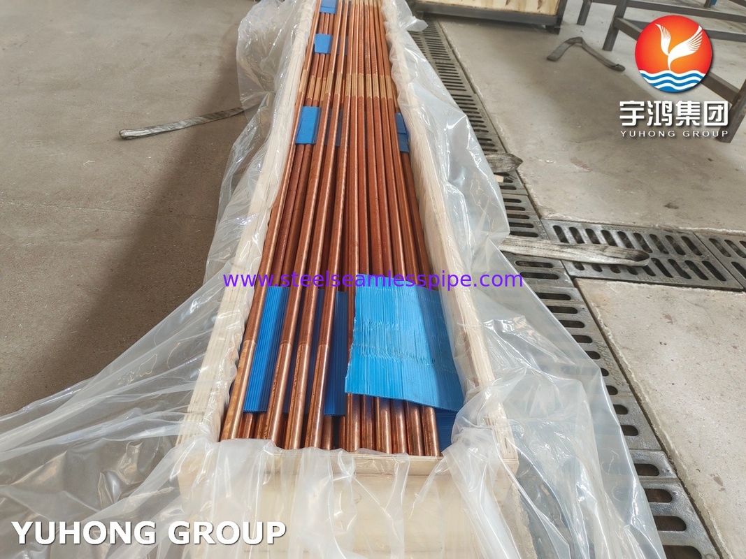 ASTM B111 C12200 ống cánh thấp đồng hợp kim cho ngành công nghiệp dầu khí