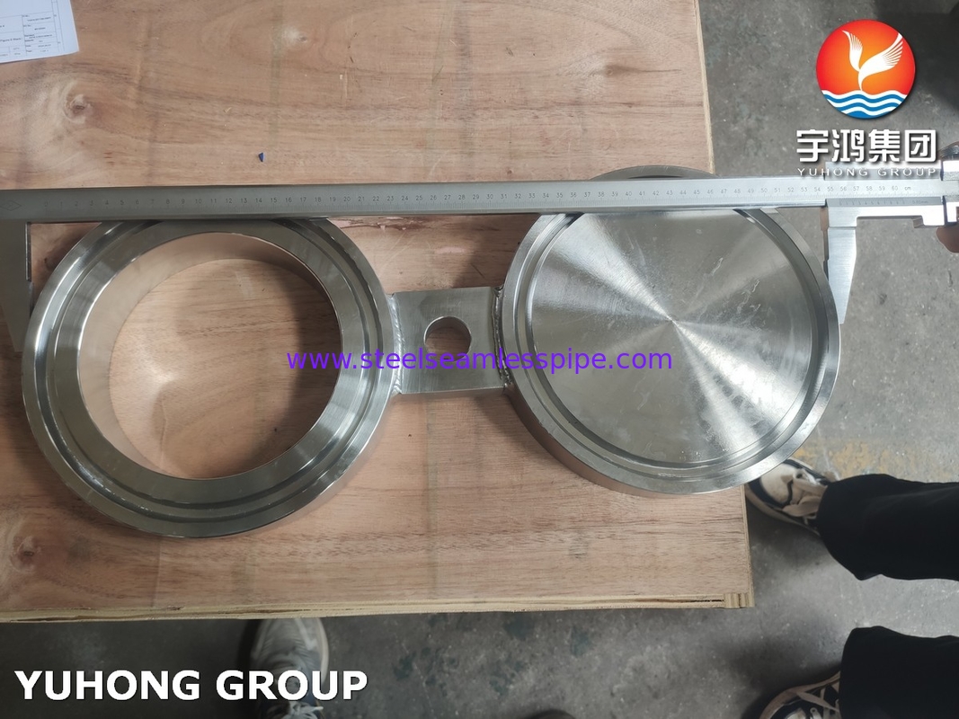 ASTM A182 F51 Duplex Steel Spectacle Blind Flange / B16.48 RTJ Hình 8