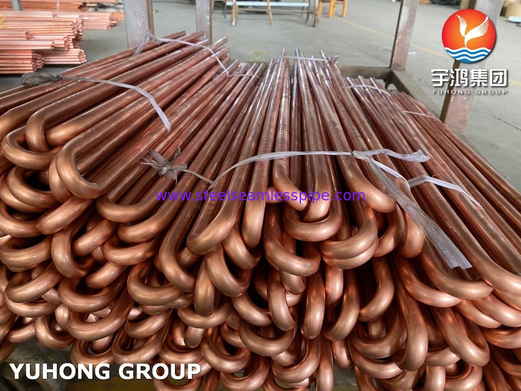 Rụng uốn cong đồng hợp kim chống ăn mòn cho máy làm mát không khí nén