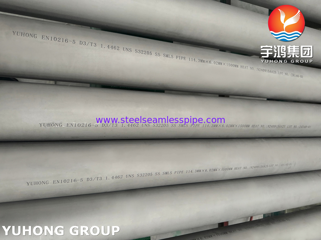 EN 10216-5 1.4462 / UNS S32205 SAF Duplex 2205 ống không thô