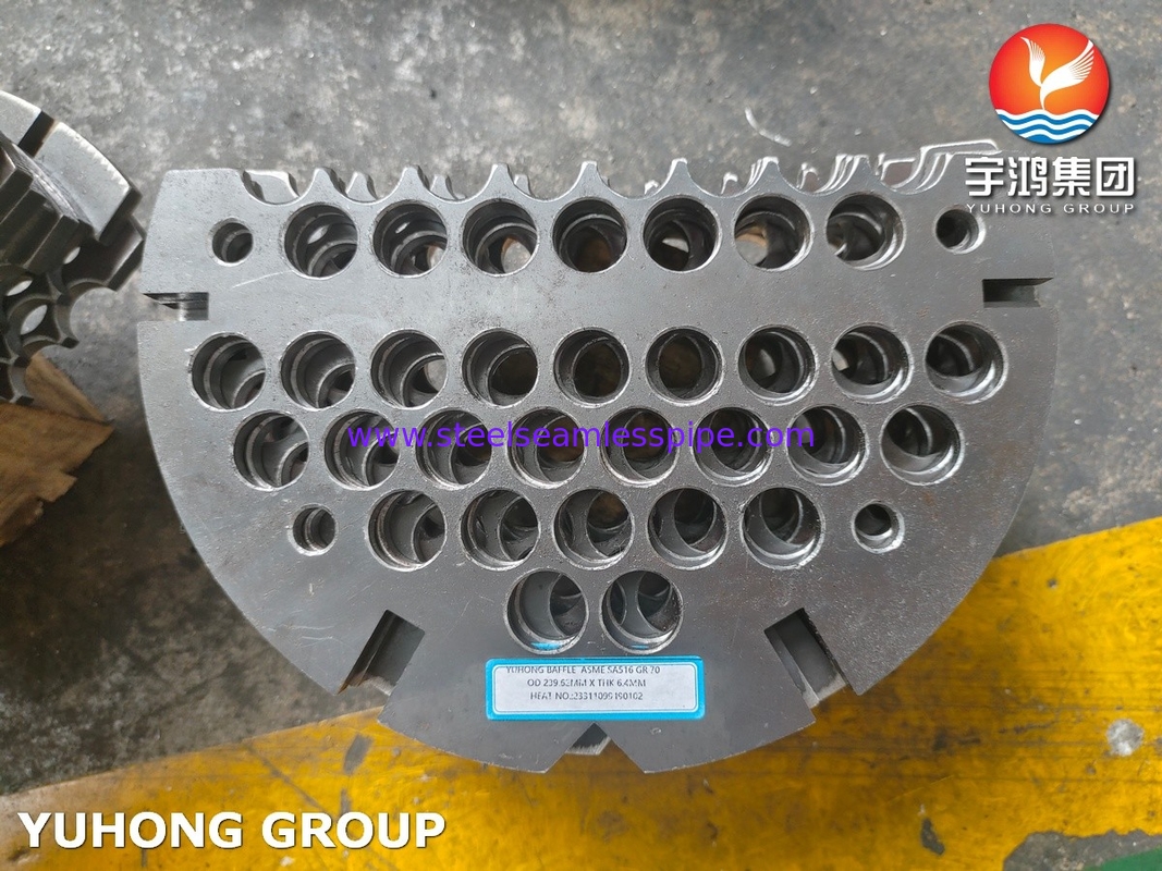 Các tấm buffer bằng thép carbon lớp 70 cho máy trao đổi nhiệt phù hợp với tiêu chuẩn ASME SA516 NACE MR0175