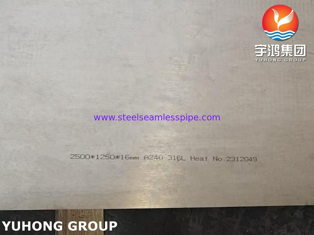 ASTM A240 SS316L 1.4404 S31603 Bảng thép không gỉ cho dầu và khí