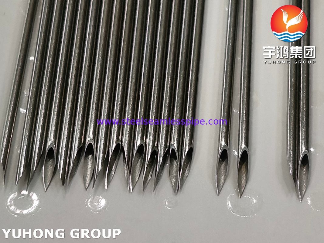 kim thú y, 16G ống kim thép không gỉ cho sử dụng thú y, ba điểm cong