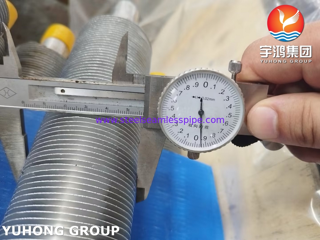Loại L ống lăn ASME SA249 TP316L với Al1100 cho máy làm mát không khí