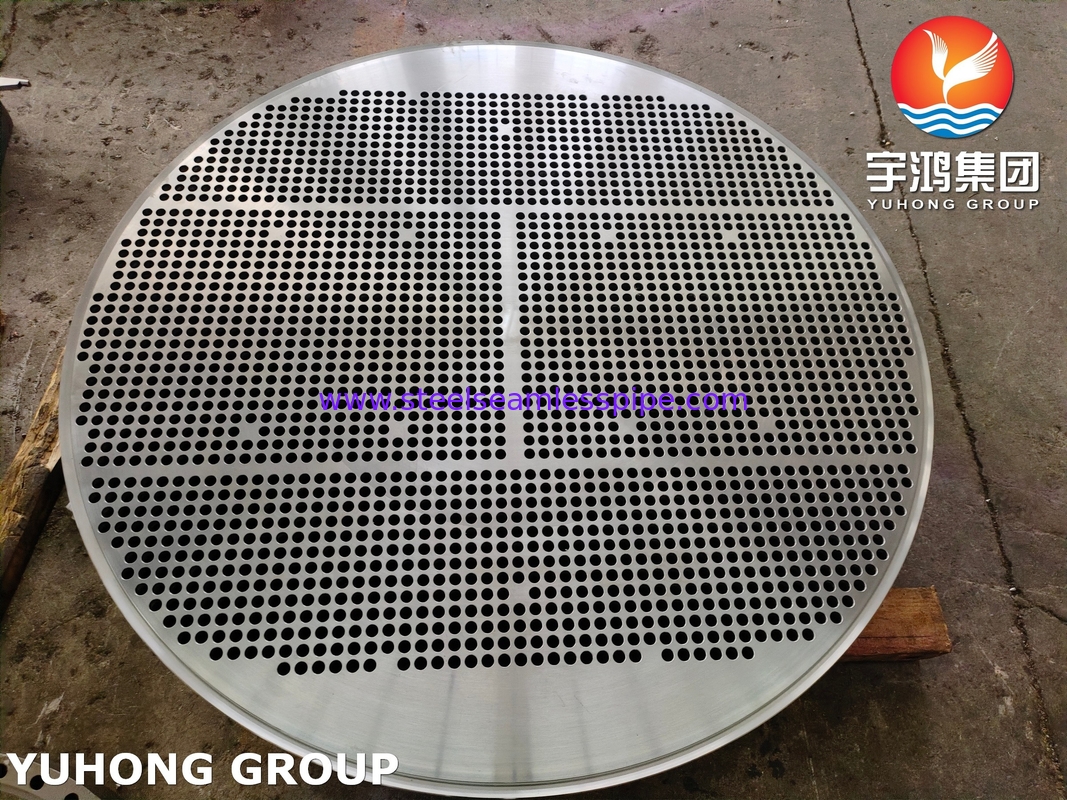 Bảng ống thép hợp kim ASTM A335 ASME SA335 F5N OD 1761MM*182MM 2476HOLES*19.25MM Ứng dụng trao đổi nhiệt