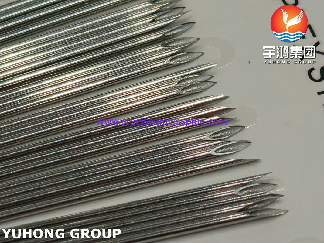 Ống kim tiêm y tế bằng thép không gỉ ISO7864 SUS304, 21G 44MM, Đầu vát