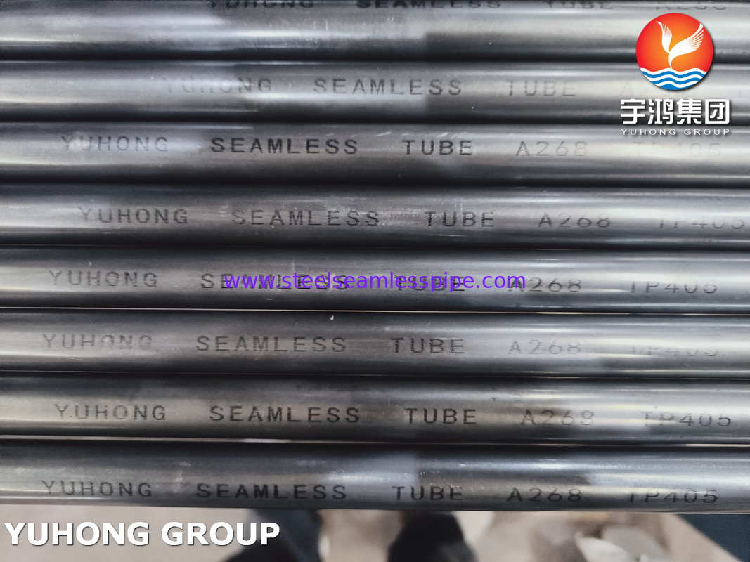 Kháng ăn mòn ASTM A268 TP405 ống liền mạch cho các ứng dụng khí dầu