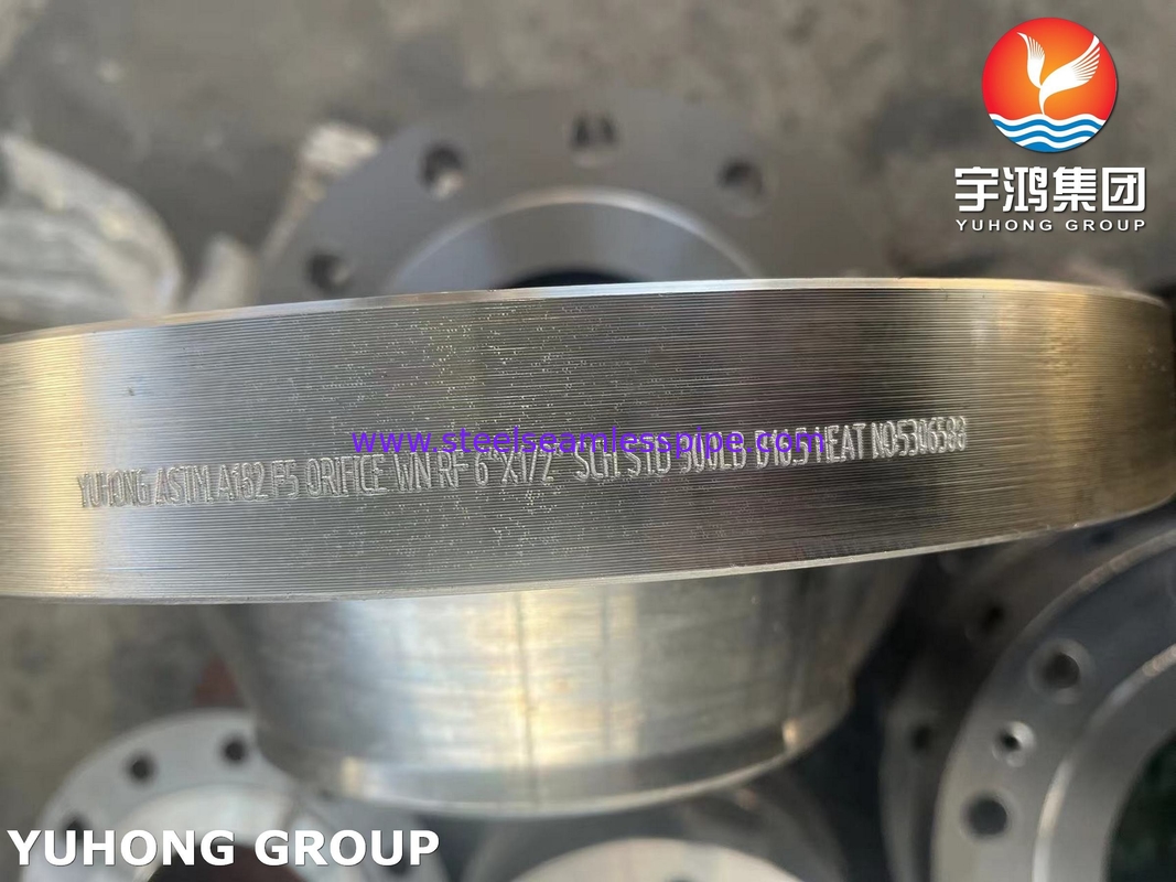 ASTM A182 F5 Hợp kim thép đúc dây chuyền hàn WN Flange RF B16.5