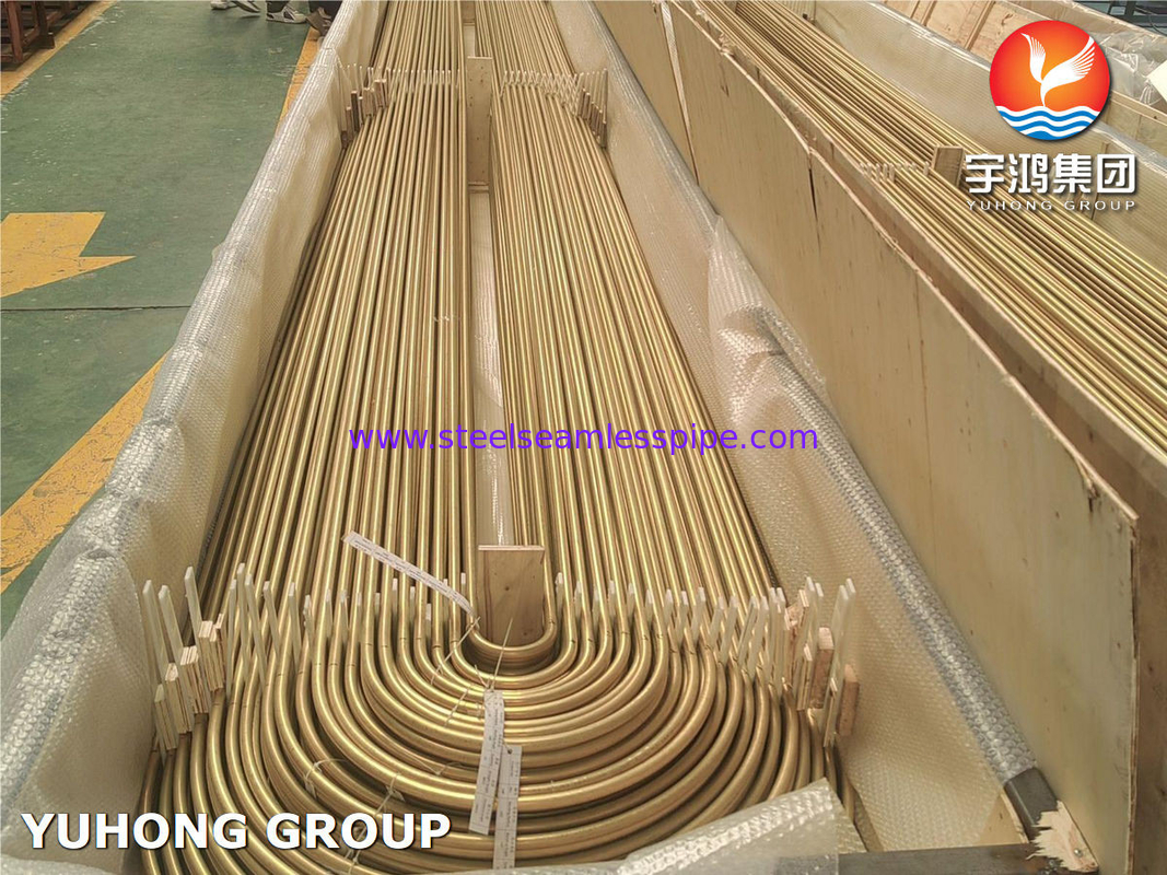 Nhôm đồng ASME SB111 C68700 U Bend nhiệt trao đổi ống cho máy làm mát máy lọc