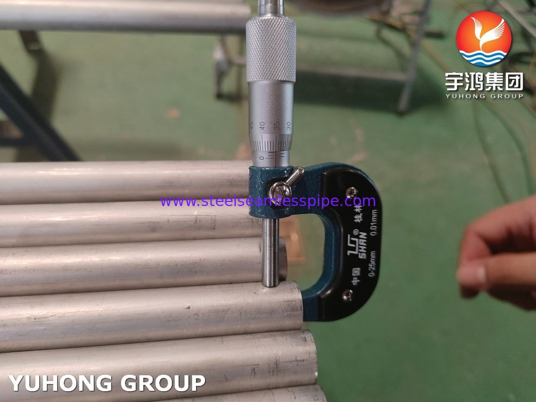 ASME SA789 S32750 Bụi không may bằng thép không gỉ kép cho ứng dụng hóa học trao đổi nhiệt