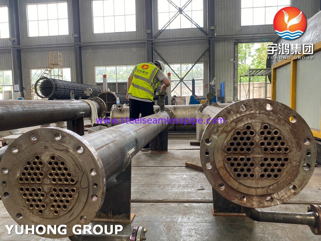 Máy trao đổi nhiệt vỏ và ống với ống SS31803 SA-106 lớp B vỏ ASME Phần VIII