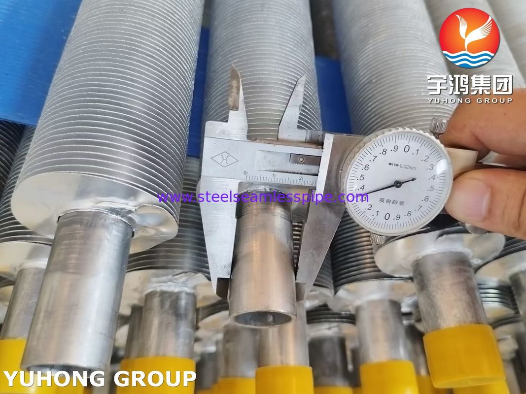 Ống cánh tản nhiệt bằng thép không gỉ ASME SA249, loại cánh L LL KL cho bộ làm mát không khí