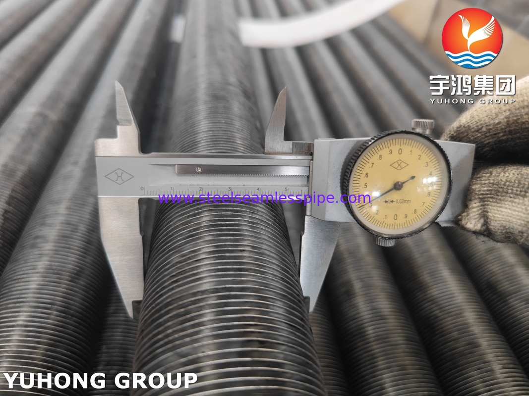 ASME SA209 TP304 Stainless Steel Embedded Fin Tube Fin Type G Với nhôm 1060 Fin