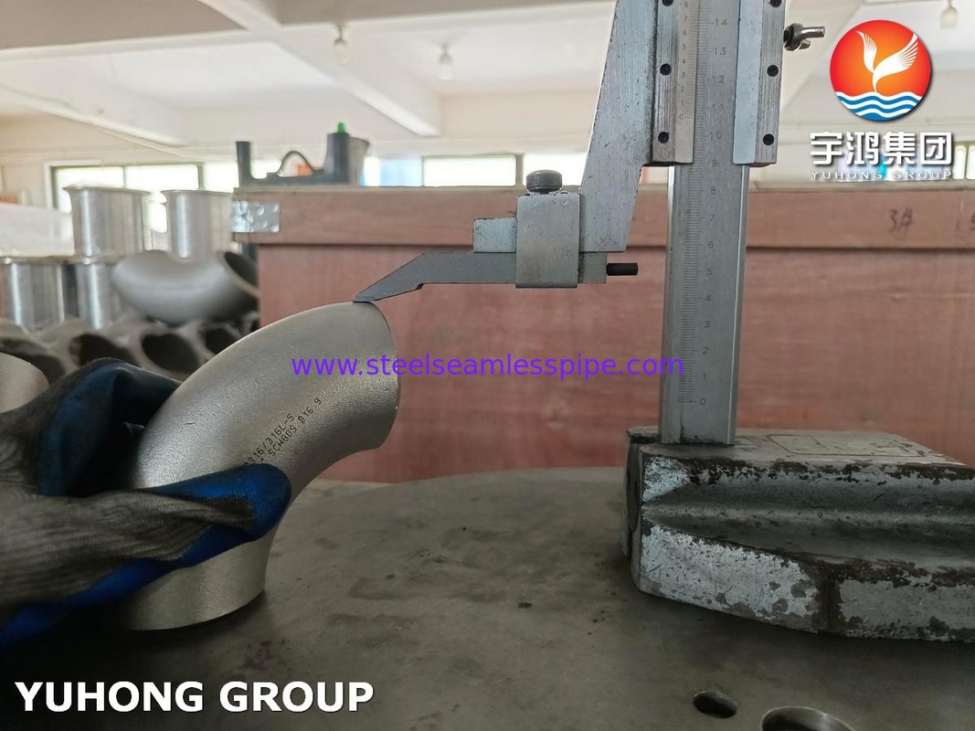 ASTM A403 / ASME SA403 WP316 / WP316L Stainless Steel Seamless Buttwelded Fitting 90 độ khuỷu tay B16.9