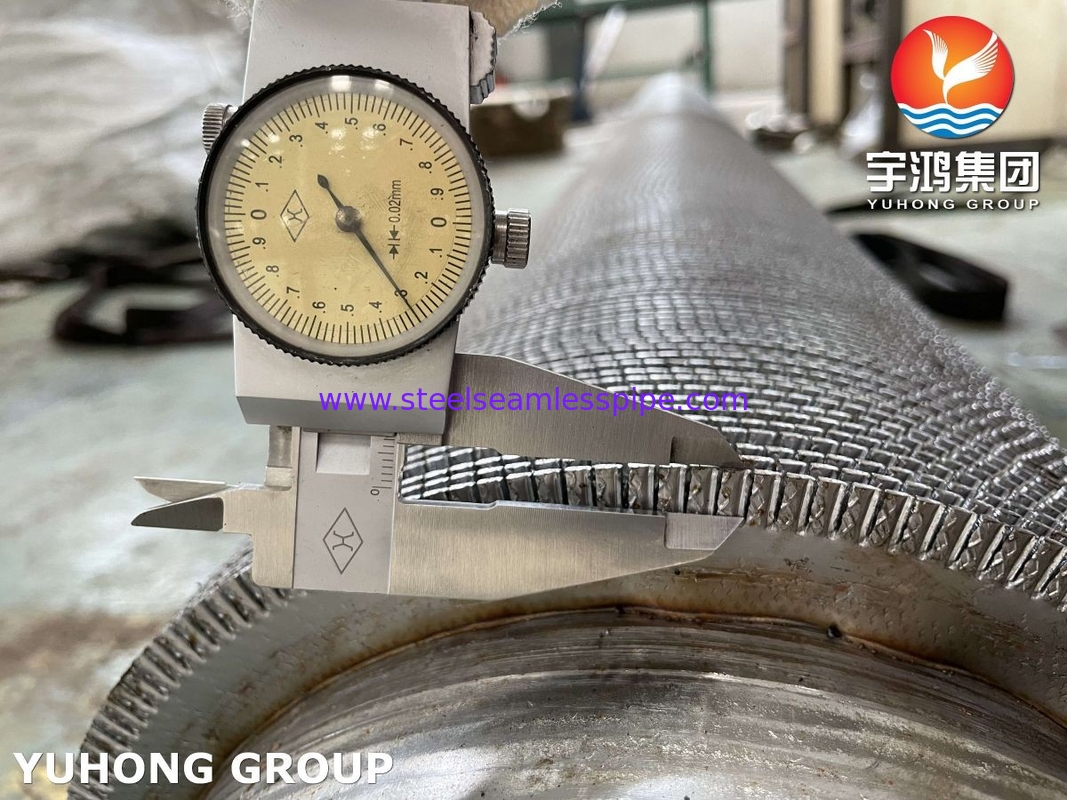 ASME SA312 TP347 ống HFW thép không gỉ với dải vây không gỉ cho máy tiết kiệm