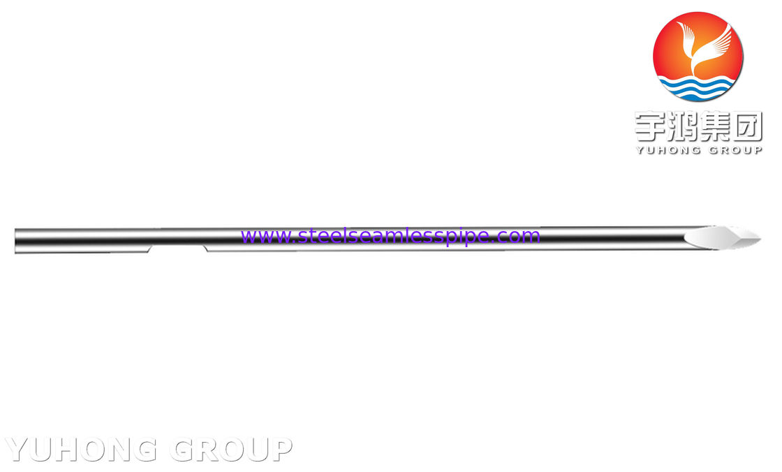 30G Stainless Steel Grooved Blood Lancet, Bevel Solid Tip Needle Tube For Blood Collection, ISO9626