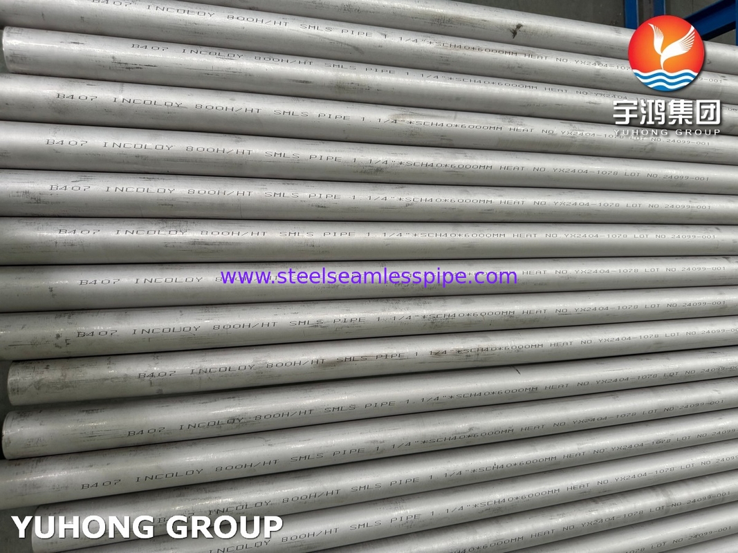 ASME SB407 UNS N08811 ống liền mạch hợp kim sắt niken crôm cho đường ống công nghiệp nhiệt độ cao
