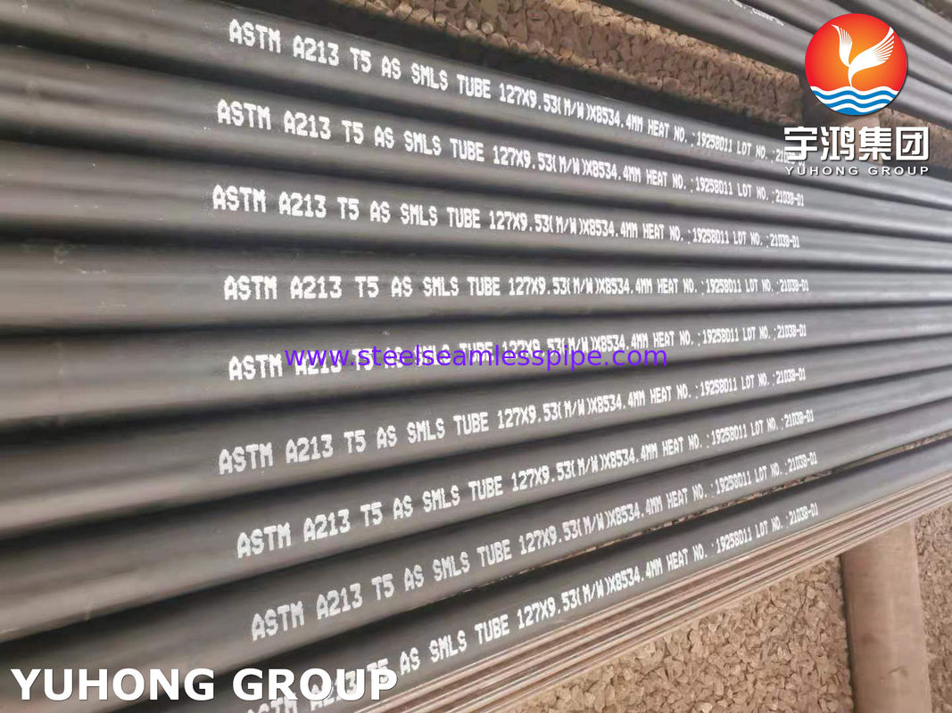 ASTM A213 T5 (UNS K41545) Bụi không may bằng thép hợp kim cho nồi hơi và máy sưởi