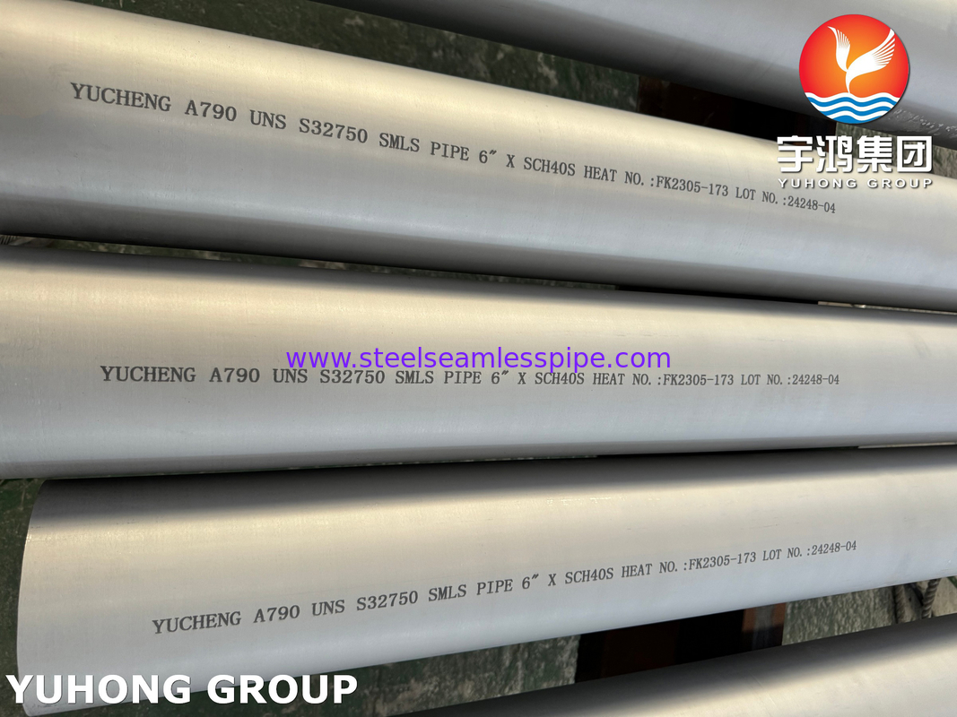 Ống thép không gỉ song công ASTM A790 S32750 cho đường ống và nhà máy điện