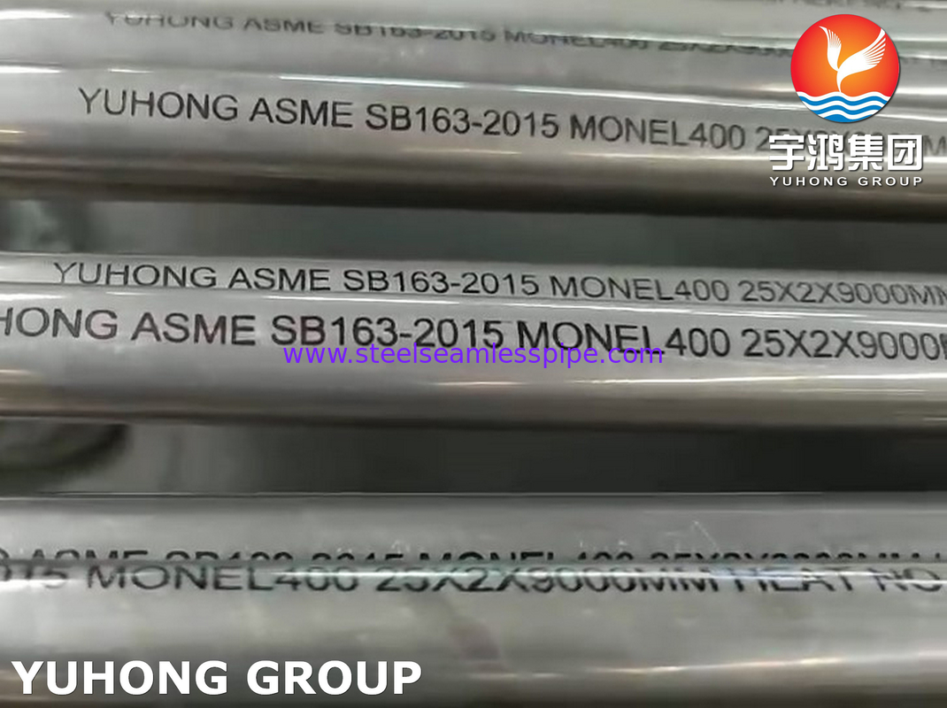 ASME SB163 MONEL 400 (UNS N04400) ống liền mạch hợp kim niken cho máy trao đổi nhiệt và máy ngưng tụ