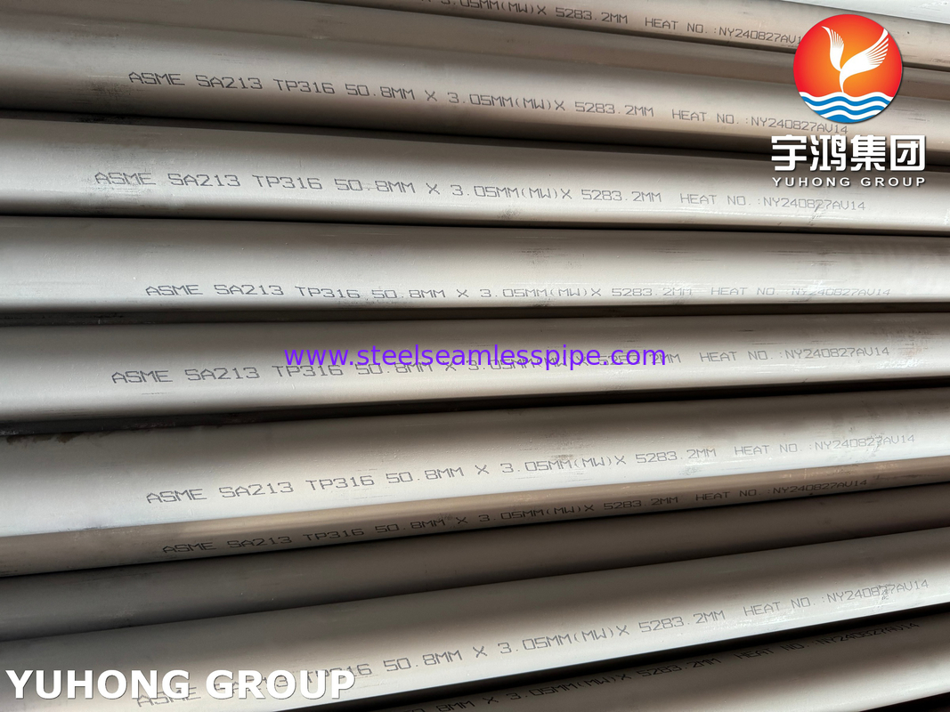 Ống thép không gỉ liền mạch ASME SA213 TP316 (UNS S31600) dùng cho bộ trao đổi nhiệt và nồi hơi