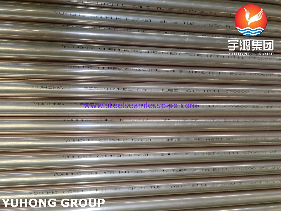 Ống thép hợp kim đồng niken C70600 liền mạch 90-10 ASTM B111 dùng cho xử lý nước