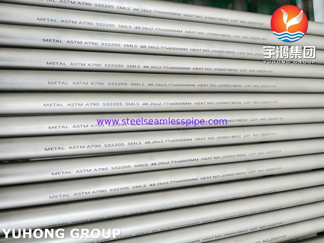 ASTM A790 S32205 Bụi thép không gỉ hai mặt liền mạch có độ bền cao chống ăn mòn cho các ứng dụng ngoài khơi