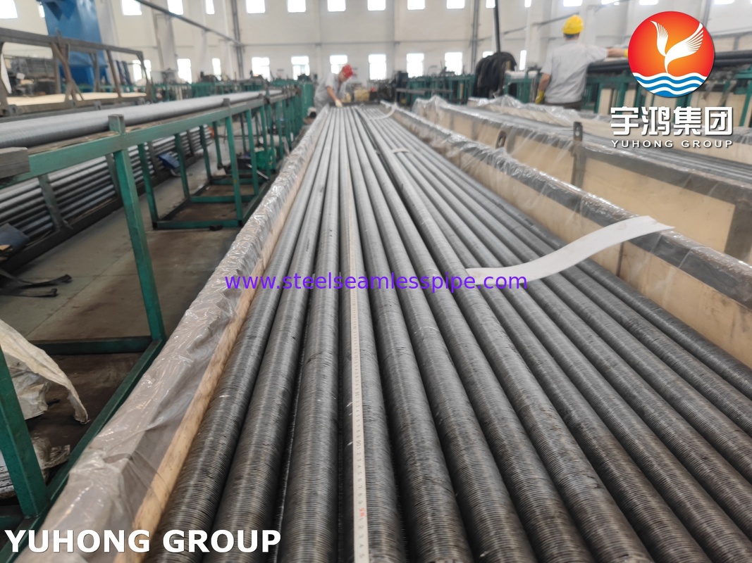 Ống cánh tản nhiệt nhúng bằng thép hợp kim ASME SA209 với cánh tản nhiệt AL1060 cho bộ trao đổi nhiệt